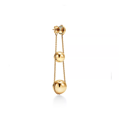 [Ornora Jewelry]TRIPLE DROP GOLD EARRINGS