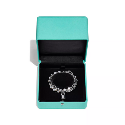 [Ornora Jewelry]PEARL LOCK SILVER BRACELET
