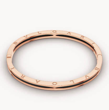 [OrnoraJewelry]ZERO 1 PINK GOLD WITH BLACK CERAMIC BRACELET