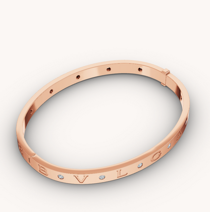 [OrnoraJewelry]ZERO 1 PINK GOLD 12 DIAMONDS BRACELET