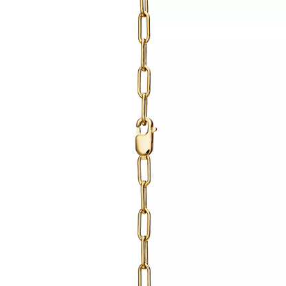 [Ornora Jewelry]LOCK NECKLACE MEDIUM PENDANT GOLD PAVED DIAMONDS