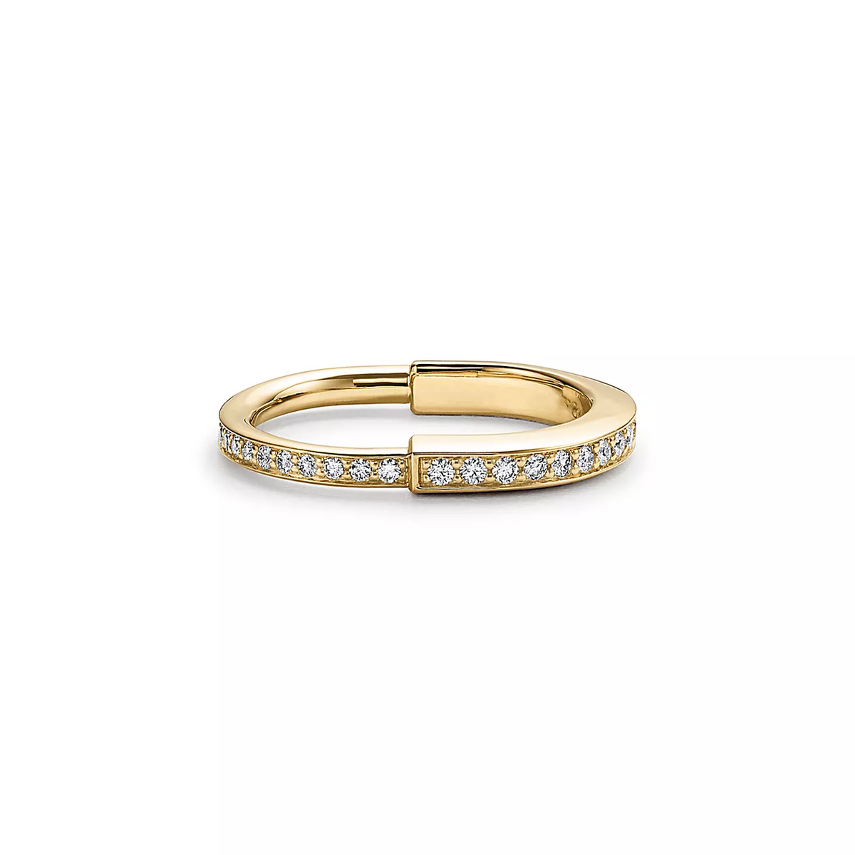 [Ornora Jewelry]LOCK RING GOLD DIAMOND PAVED
