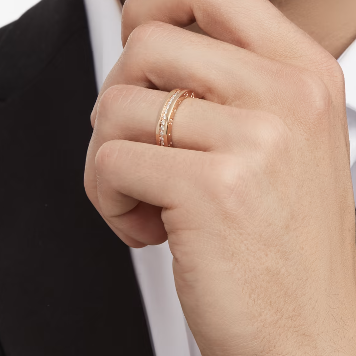 [OrnoraJewelry]ZERO 1 ONE-BAND PAVED DIAMONDS ON THE SPIRAL RING