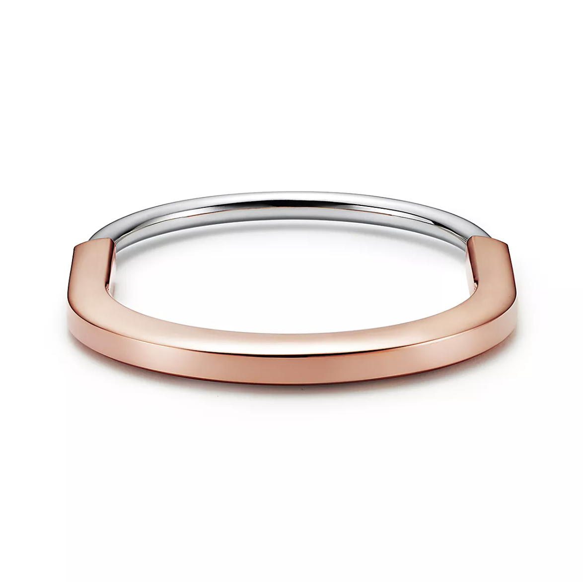 [Ornora Jewelry]LOCK BRACELET ROSE AND WHITE GOLD DIAMOND
