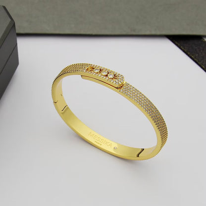 [OrnoraJewelry]Move Noa Full Pavé Diamond Bangle Bracelet