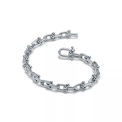 [Ornora Jewelry]HARDWEAR SMALL LINK 26 MOTIF SILVER BRACELET