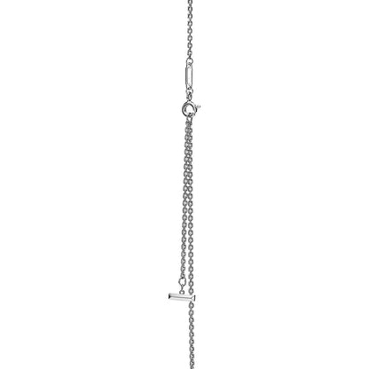 [Ornora Jewelry]T CIRCLE PENDENT SILVER NECKLACE