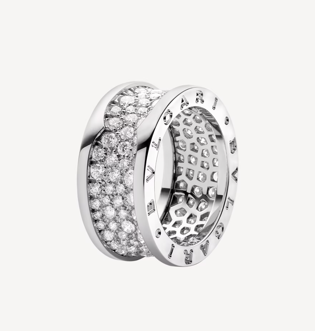 [OrnoraJewelry]ZERO 1 WITH PAVED DIAMONDS ON THE SPIRAL RING