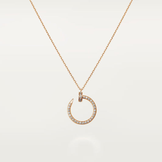 [OrnoraJewelry]JUSTE NECKLACE FULL DIAMOND