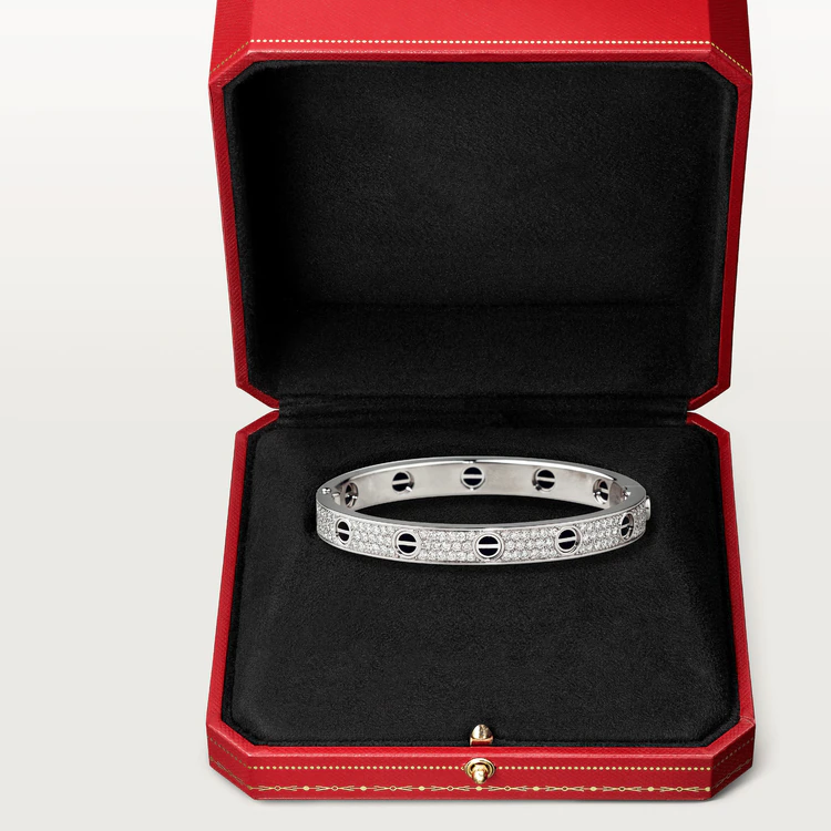 [OrnoraJewelry]LOVE BRACELET 6.1MM DIAMOND-PAVED CERAMIC