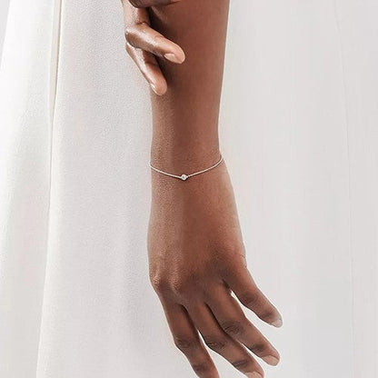 [Ornora Jewelry]DIAMOND STERLING SILVER AQUAMARINE BUBBLE BRACELET