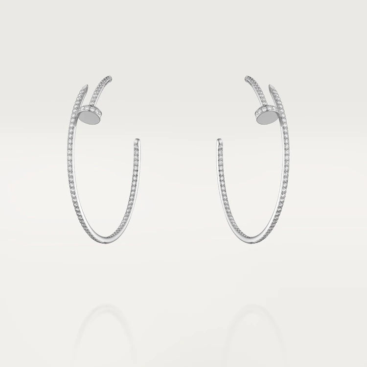 [OrnoraJewelry]JUSTE EARRINGS FULL DIAMONDS 1.8MM
