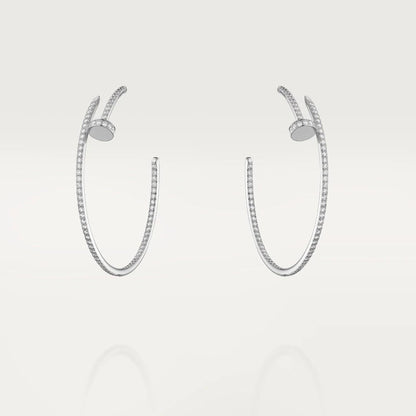 [OrnoraJewelry]JUSTE EARRINGS FULL DIAMONDS 1.8MM