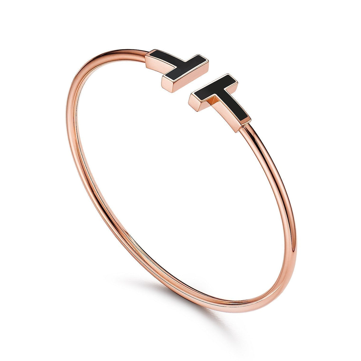 [Ornora Jewelry]T BRACELET 1.8MM ONYX PINK GOLD