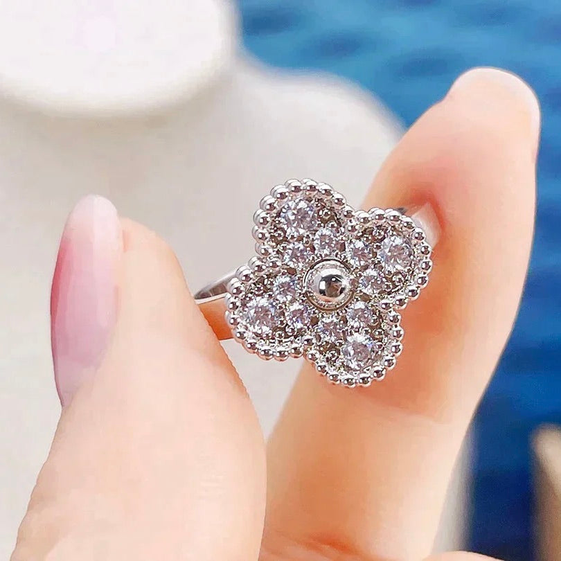 [OrnoraJewelry]CLOVER DIAMOND RING