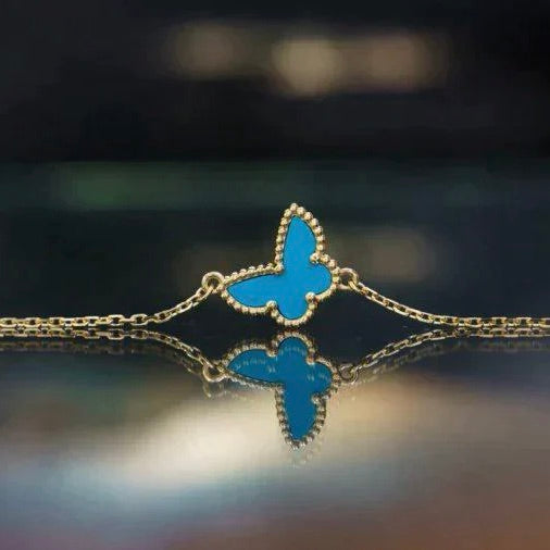 [OrnoraJewelry]BUTTERFLY TURQUOISE BUTTERFLY BRACELET