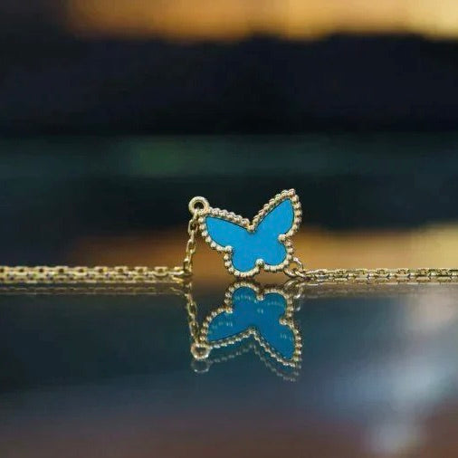 [OrnoraJewelry]BUTTERFLY TURQUOISE BUTTERFLY BRACELET