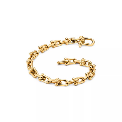 [Ornora Jewelry]HARDWEAR SMALL LINK 26 MOTIF GOLD BRACELET