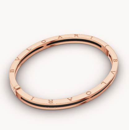 [OrnoraJewelry]ZERO 1 PINK GOLD WITH BLACK CERAMIC BRACELET