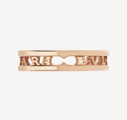 [OrnoraJewelry]ZERO 1 ONE-BAND WITH OPENWORK LOGO SPIRAL RING