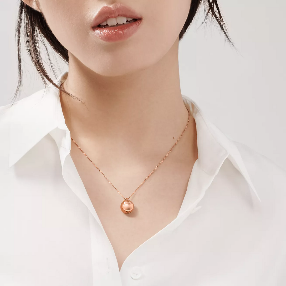 [Ornora Jewelry]BALL PENDANT 12.75MM NECKLACE