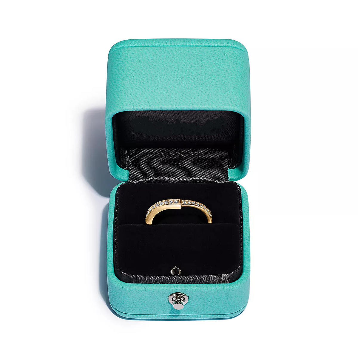 [Ornora Jewelry]LOCK RING GOLD DIAMOND PAVED