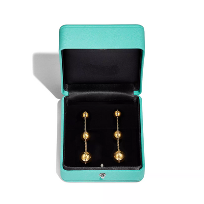 [Ornora Jewelry]TRIPLE DROP GOLD EARRINGS