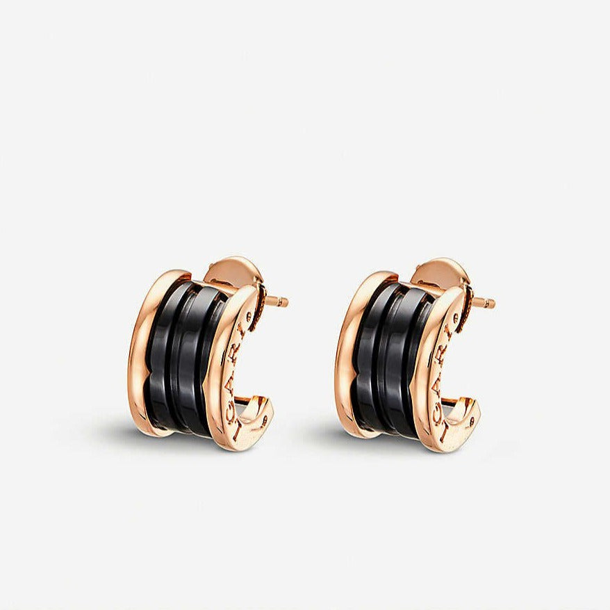 [OrnoraJewelry]ZERO 1 PINK GOLD CERAMIC EARRINGS