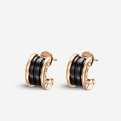 [OrnoraJewelry]ZERO 1 PINK GOLD CERAMIC EARRINGS