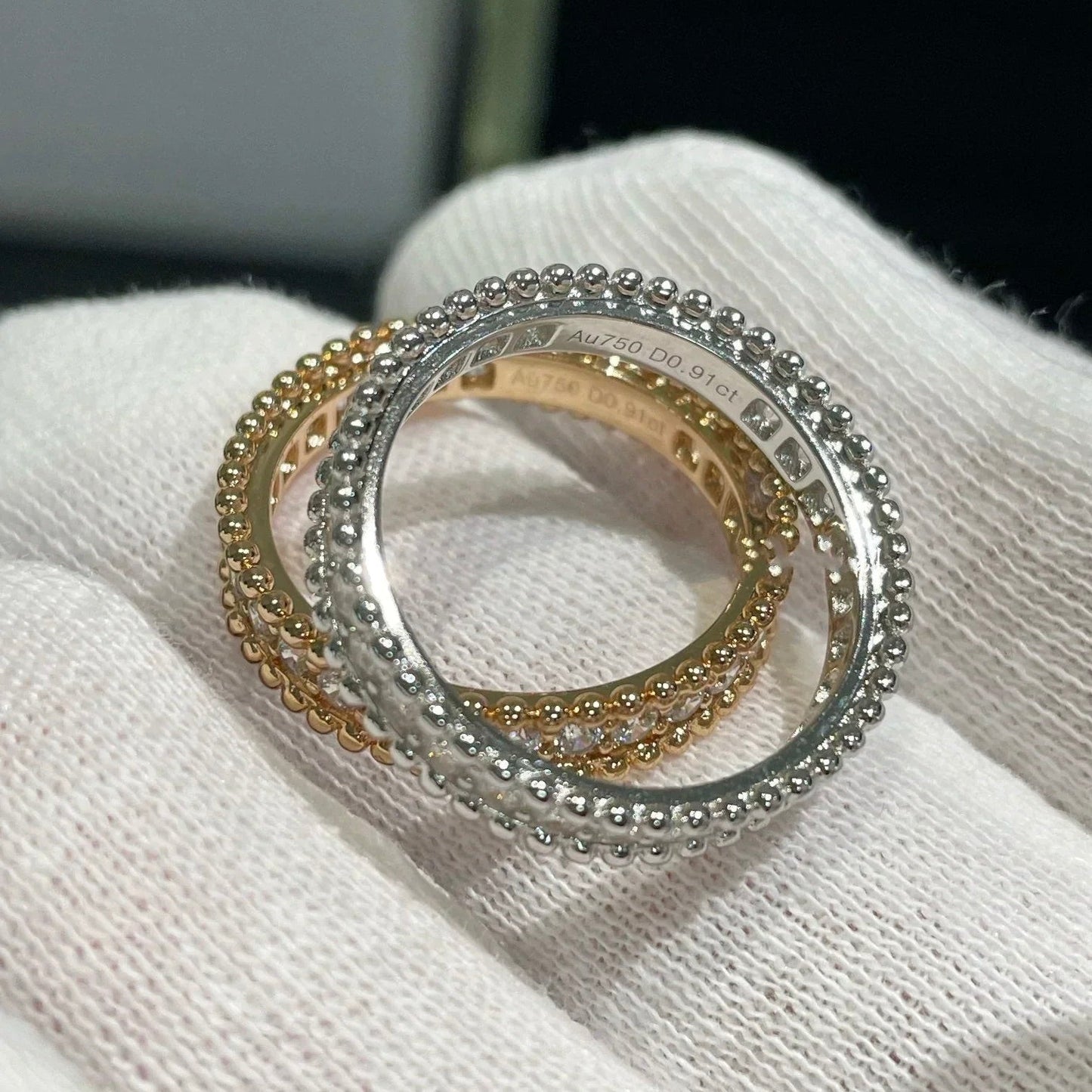 [Ornora Jewelry]PERLEE DIAMOND ROSE GOLD RING