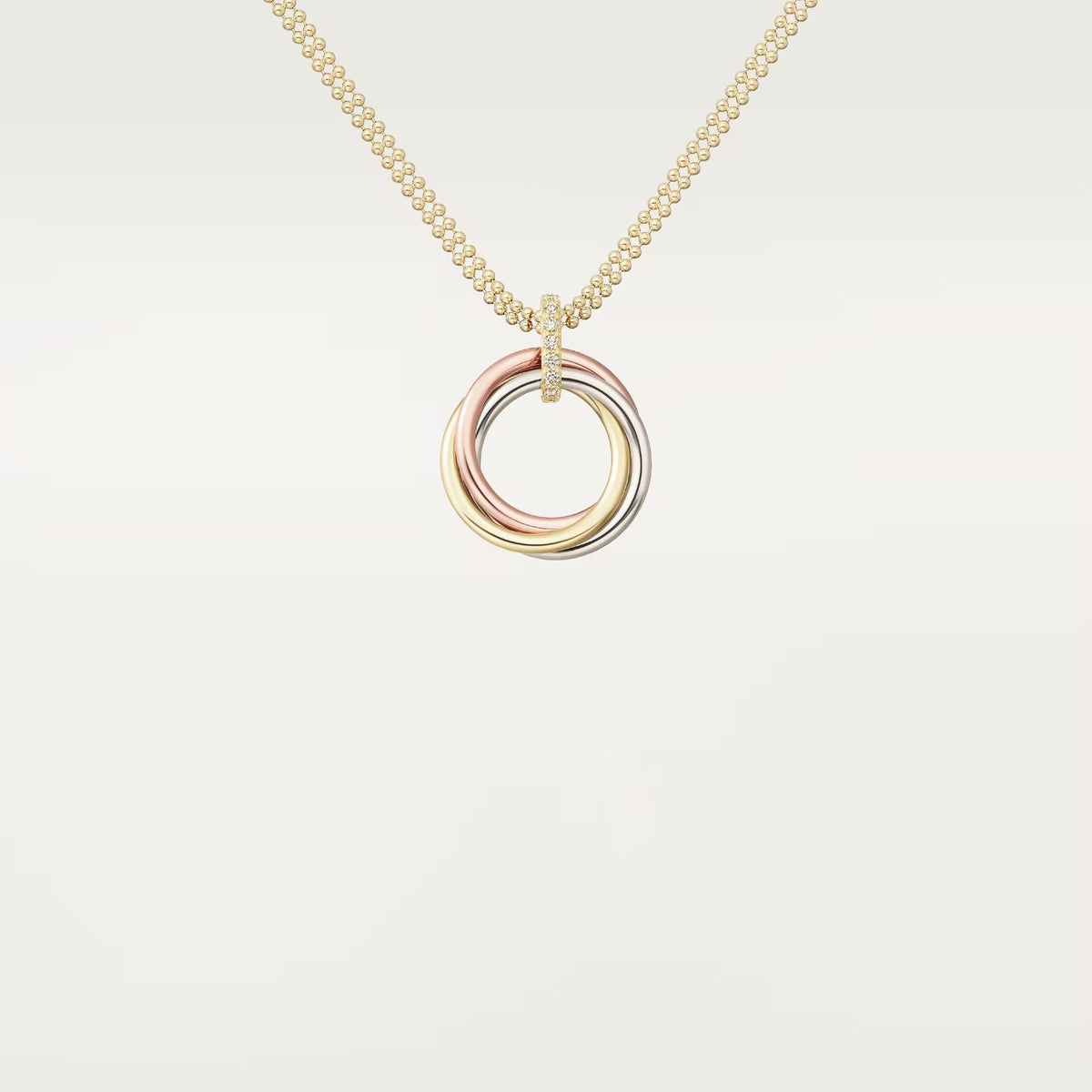 [OrnoraJewelry]TRINITY MEDIUM  DIAMONDS NECKLACE