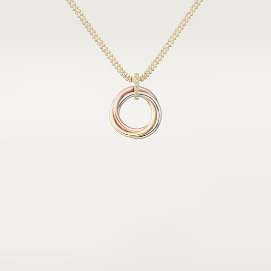[OrnoraJewelry]TRINITY MEDIUM  DIAMONDS NECKLACE