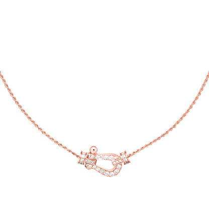 [OrnoraJewelry]FORCE 10 PINK GOLD DIAMOND NECKLACE