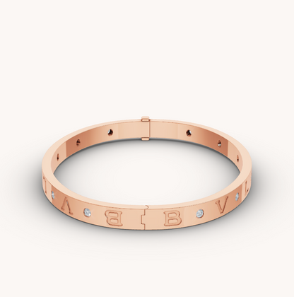 [OrnoraJewelry]ZERO 1 PINK GOLD 12 DIAMONDS BRACELET