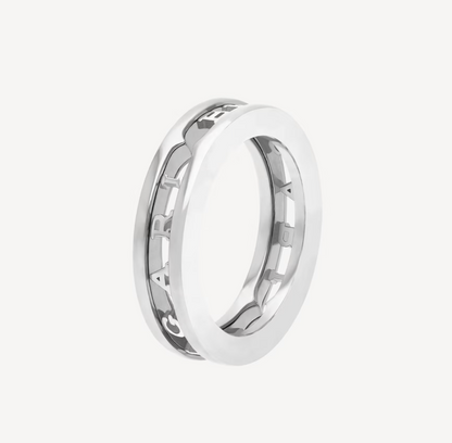 [OrnoraJewelry]ZERO 1 ONE-BAND WITH OPENWORK LOGO SPIRAL RING
