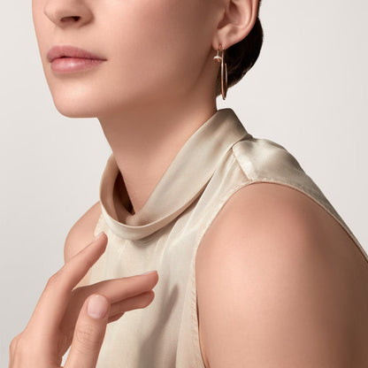 [OrnoraJewelry]JUSTE HALF DIAMOND LARGE EARRINGS
