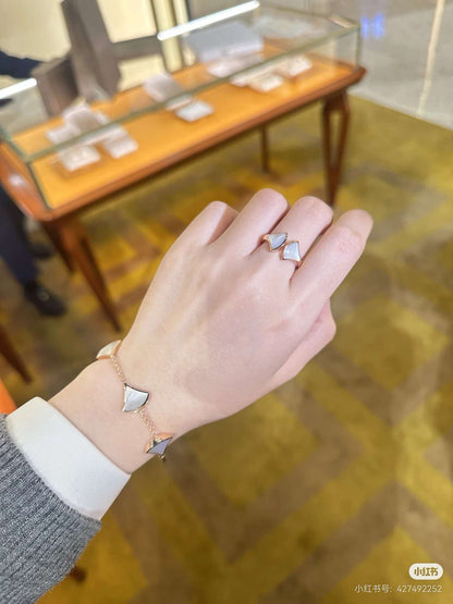 [OrnoraJewelry]BVLGARI Double Fan Open-Faced Ring