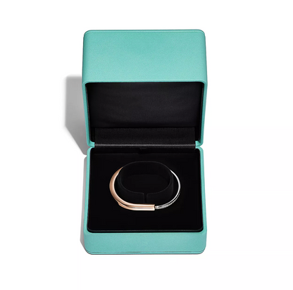 [Ornora Jewelry]LOCK BRACELET ROSE AND WHITE GOLD DIAMOND