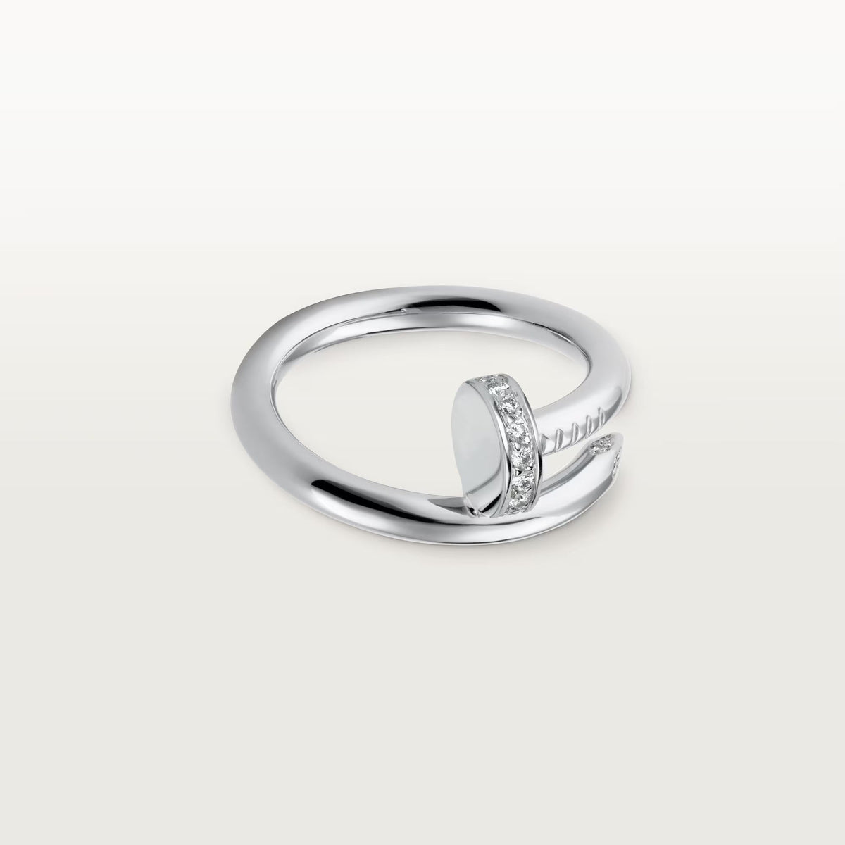 [OrnoraJewelry]JUSTE RING 2.6MM HALF DIAMOND