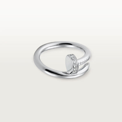 [OrnoraJewelry]JUSTE RING 2.6MM HALF DIAMOND