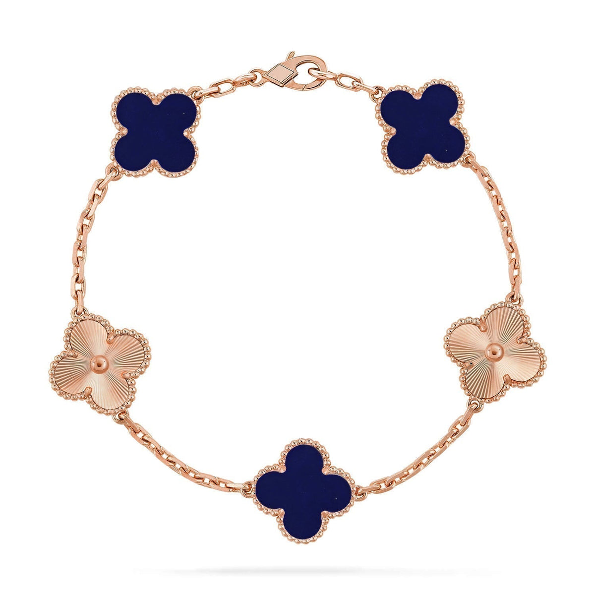 [OrnoraJewelry]CLOVER 5 MOTIF LAPIS LAZULI BRACELET COLLECTION