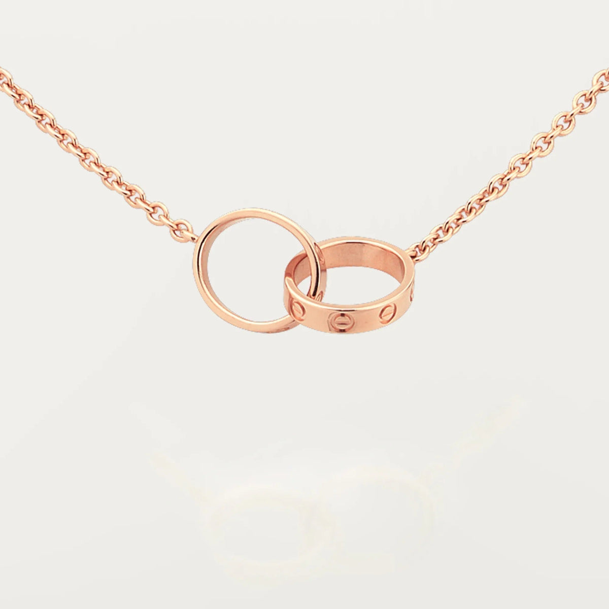 [OrnoraJewelry]LOVE DOUBLE RING NECKLACE