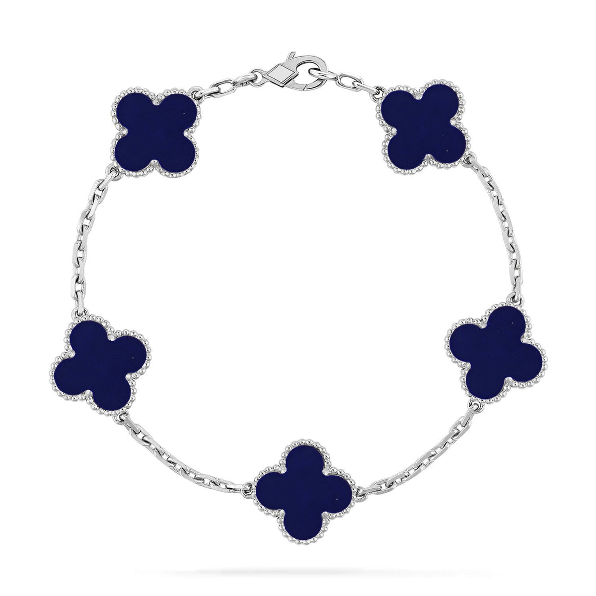 [OrnoraJewelry]CLOVER 5 MOTIF LAPIS LAZULI BRACELET COLLECTION