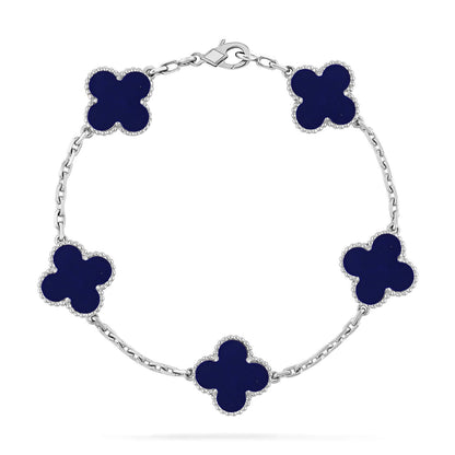 [OrnoraJewelry]CLOVER 5 MOTIF LAPIS LAZULI BRACELET COLLECTION