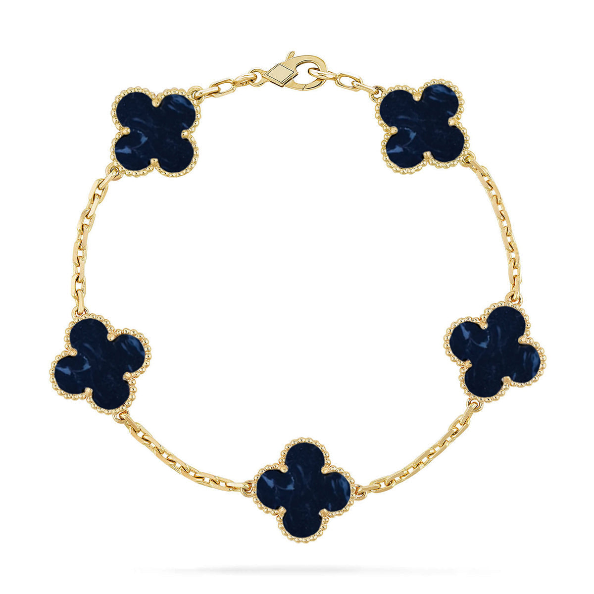 [OrnoraJewelry]CLOVER 5 MOTIF PIETERSITE BRACELET COLLECTION