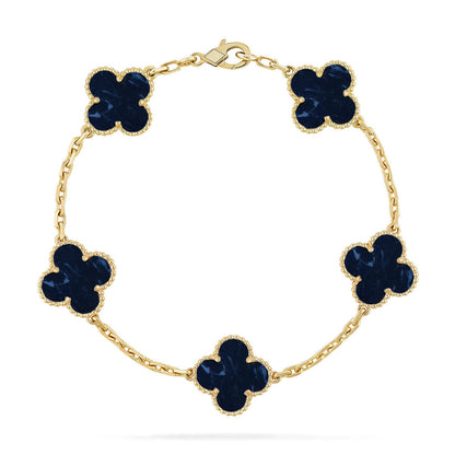 [OrnoraJewelry]CLOVER 5 MOTIF PIETERSITE BRACELET COLLECTION