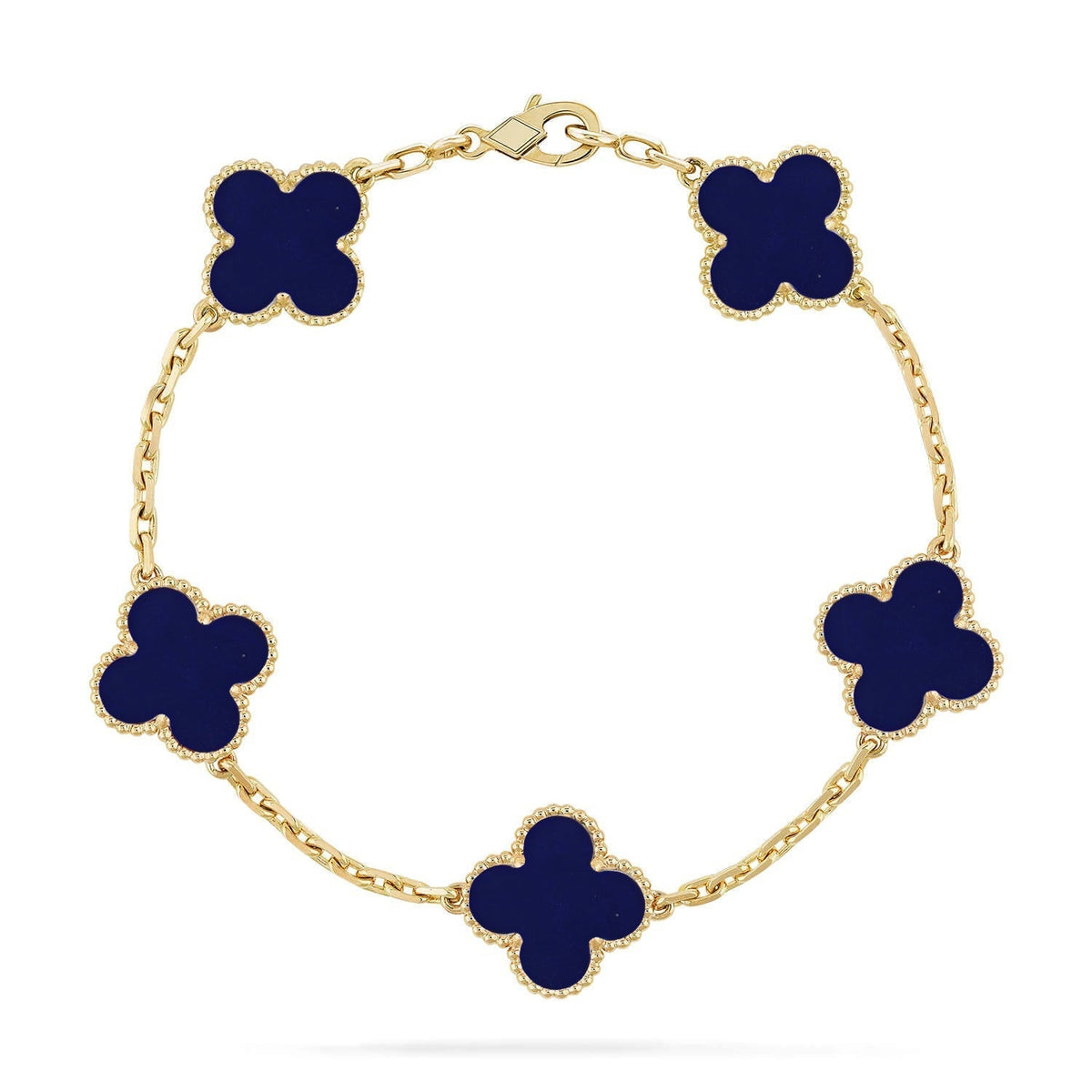 [OrnoraJewelry]CLOVER 5 MOTIF LAPIS LAZULI BRACELET COLLECTION
