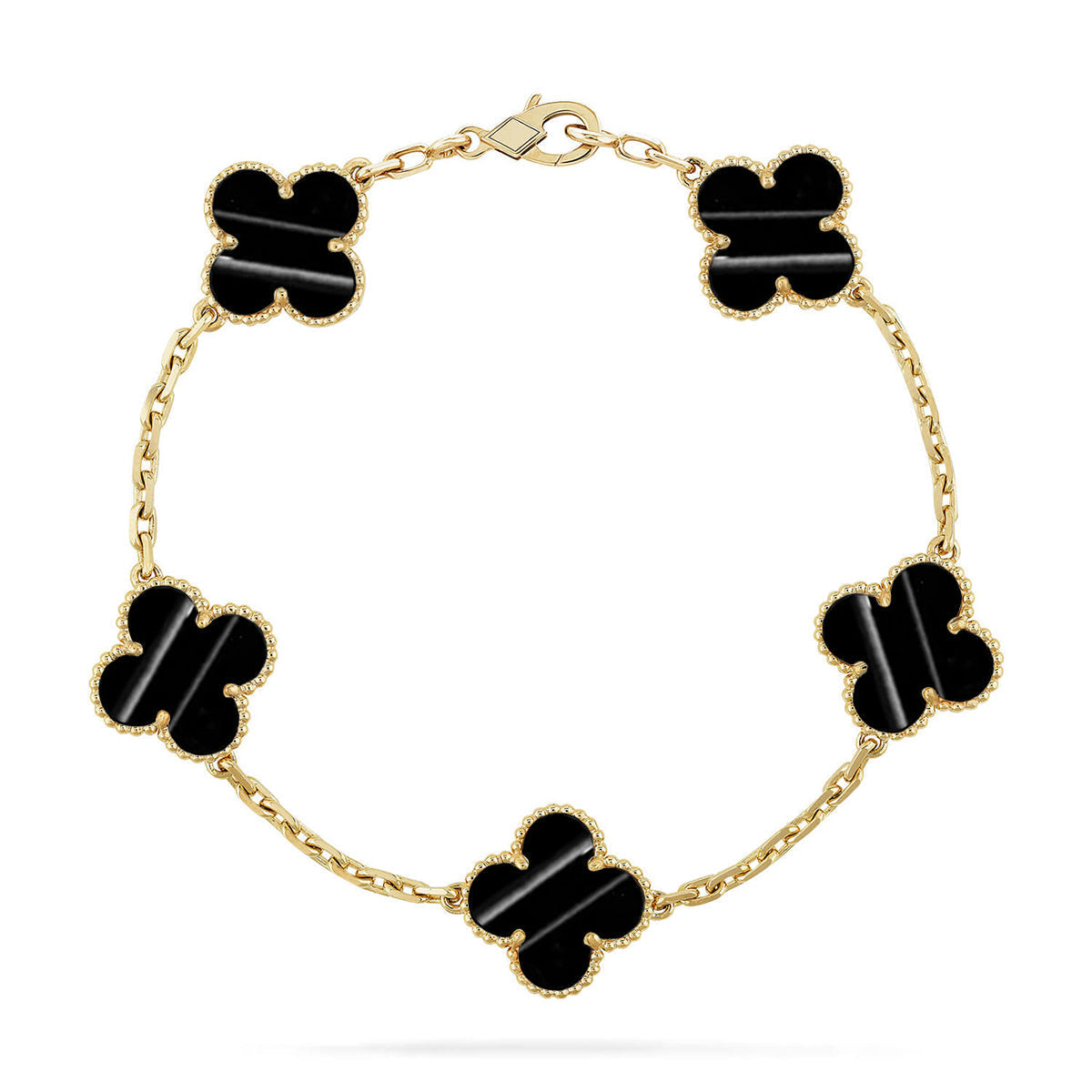 [OrnoraJewelry] CLOVER 5 MOTIF PULSAR STONE BRACELET COLLECTION
