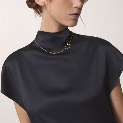 [OrnoraJewelry]JUSTE NECKLACE FULL DIAMONDS