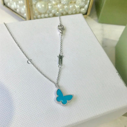 [OrnoraJewelry]BUTTERFLY TURQUOISE BUTTERFLY BRACELET SILVER